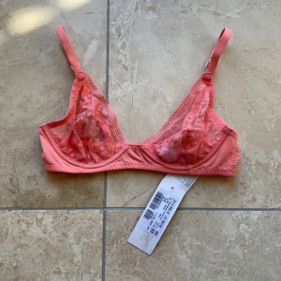 NWT La Perla Studio Fiorenza Collection Bra Size 32B Orange - Picture 2 of 4